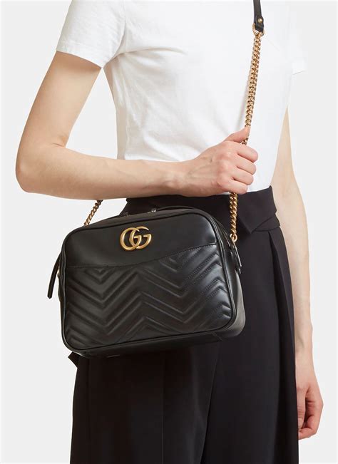 gucci gg marmont small matelassé shoulder bag|gucci marmont camera bag insert.